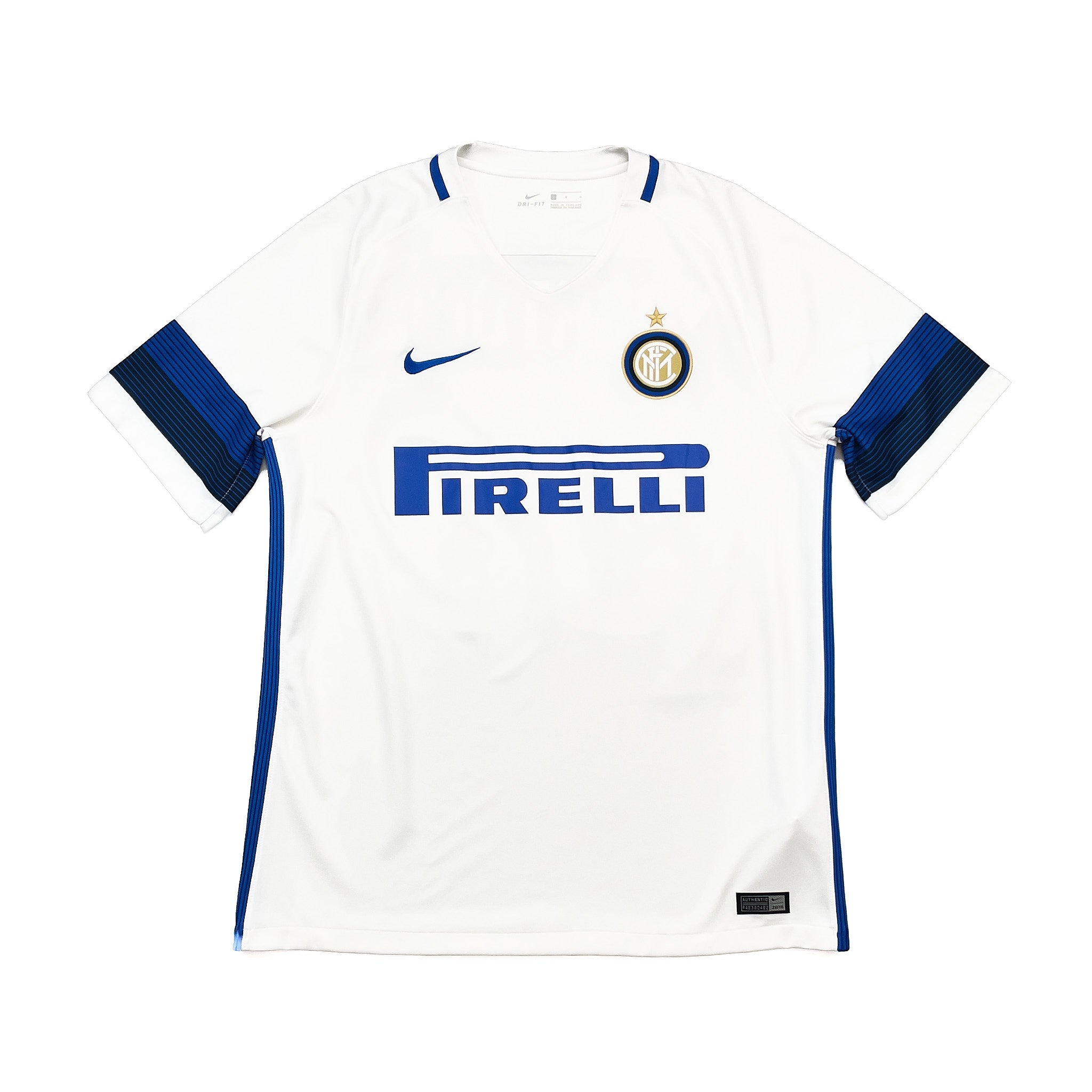 インテル・ミラノ 3冠Nagatomo 55 ホワイトシャツ 2016/17 Inter Milan Nagatomo #55 Away Shirt (L) Nike – Cult Kits