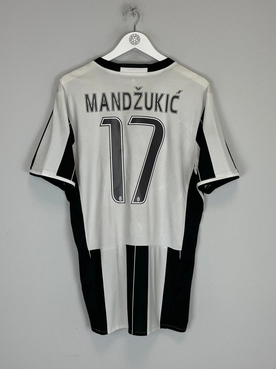2016/17 JUVENTUS MANDZUKIC 17 HOME SHIRT (L) ADIDAS - Cult Kits - Large - Buy Vintage Football Shirts, Authentic Retro Football Shirts For Sale, Classic Football Shirts & Soccer Jersey