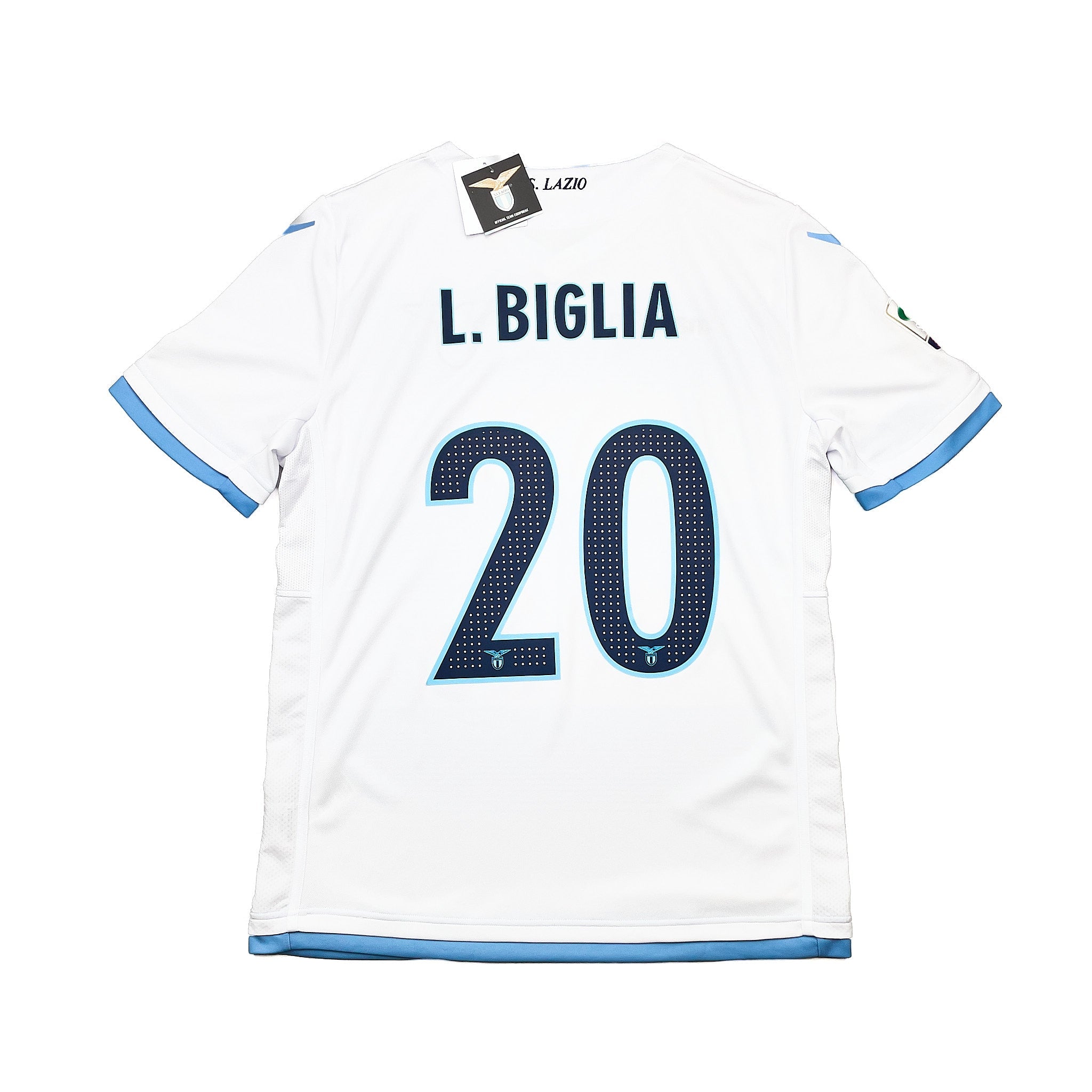 Buy 2016/17 Lazio Biglia 20 *BNWT* Third Shirt (XL) Macron ~ Free worldwide shipping ~ Authentic Vintage Football Shirts from Cult Kits