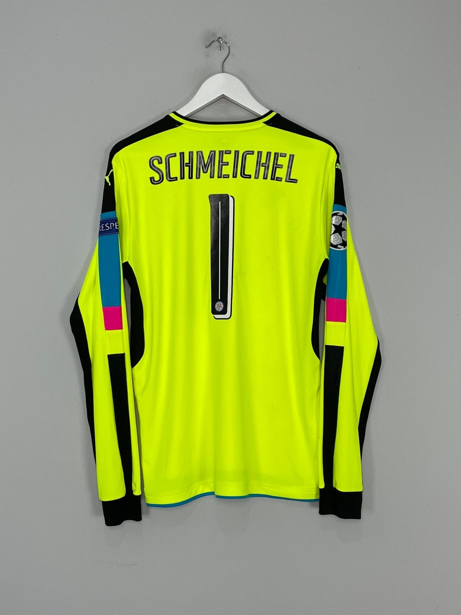 Shop 2016/17 LEICESTER CITY SCHMEICHEL #1 C/L GK SHIRT (L) PUMA, classic football shirts, vintage football shirts & retro soccer jerseys at Cult Kits