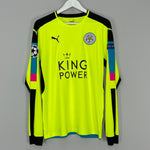 Shop 2016/17 LEICESTER CITY SCHMEICHEL #1 C/L GK SHIRT (L) PUMA, classic football shirts, vintage football shirts & retro soccer jerseys at Cult Kits