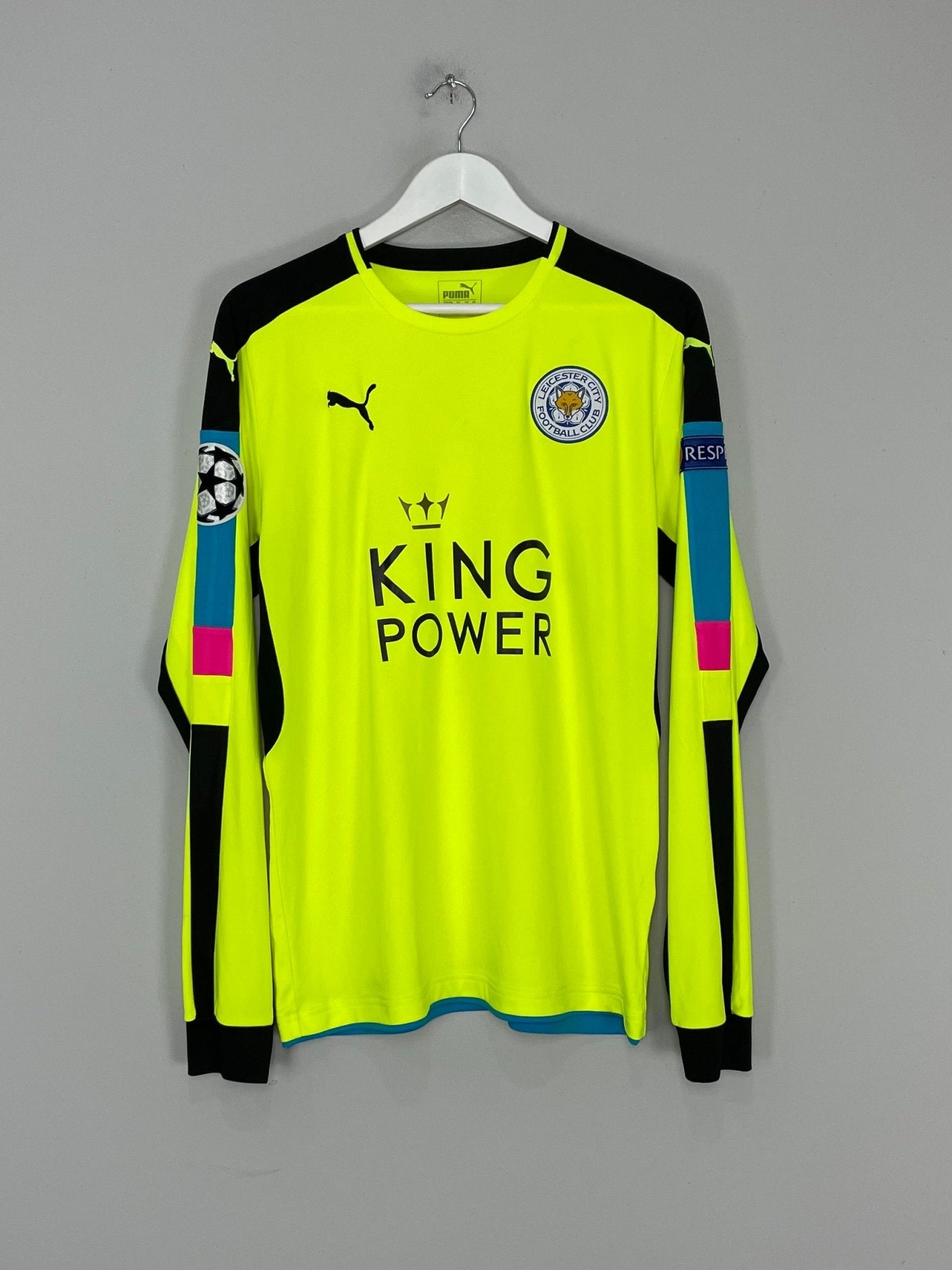 Shop 2016/17 LEICESTER CITY SCHMEICHEL #1 C/L GK SHIRT (L) PUMA, classic football shirts, vintage football shirts & retro soccer jerseys at Cult Kits