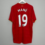 Shop 2016/17 LIVERPOOL MANE #19 HOME SHIRT (XL) NEW BALANCE, classic football shirts, vintage football shirts & retro soccer jerseys at Cult Kits