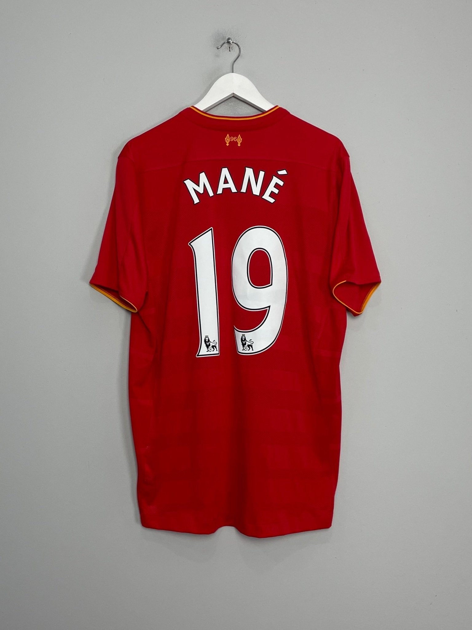 Shop 2016/17 LIVERPOOL MANE #19 HOME SHIRT (XL) NEW BALANCE, classic football shirts, vintage football shirts & retro soccer jerseys at Cult Kits