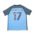 Buy 2016/17 MANCHESTER CITY DE BRUYNE 17 HOME SHIRT (L) NIKE ~ Free worldwide shipping available ~ Authentic Vintage Football Shirts from Cult Kits