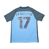Buy 2016/17 MANCHESTER CITY DE BRUYNE 17 HOME SHIRT (L) NIKE ~ Free worldwide shipping available ~ Authentic Vintage Football Shirts from Cult Kits