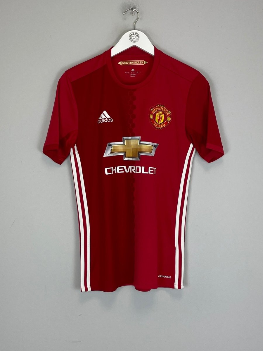 2016/17 MANCHESTER UNITED HOME SHIRT (S) ADIDAS - Cult Kits - Small - Buy Vintage Football Shirts, Authentic Retro Football Shirts For Sale, Classic Football Shirts & Soccer Jersey