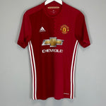 2016/17 MANCHESTER UNITED HOME SHIRT (S) ADIDAS - Cult Kits - Small - Buy Vintage Football Shirts, Authentic Retro Football Shirts For Sale, Classic Football Shirts & Soccer Jersey