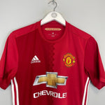 2016/17 MANCHESTER UNITED HOME SHIRT (S) ADIDAS - Cult Kits - Small - Buy Vintage Football Shirts, Authentic Retro Football Shirts For Sale, Classic Football Shirts & Soccer Jersey