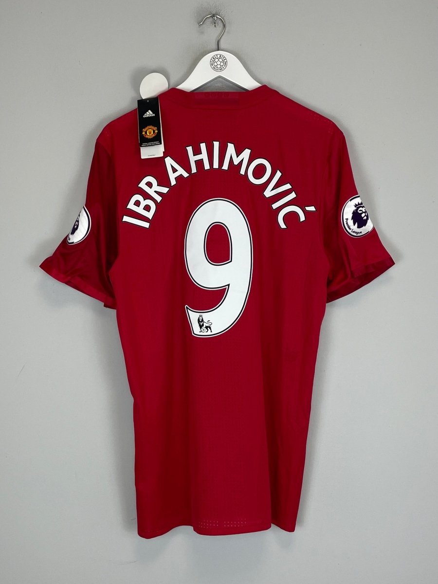 2016/17 MANCHESTER UNITED IBRAHIMOVIC 9 *BNWT* AUTHENTIC HOME SHIRT (XL) ADIDAS - Cult Kits - XL - Buy Vintage Football Shirts, Authentic Retro Football Shirts For Sale, Classic Football Shirts & Soccer Jersey