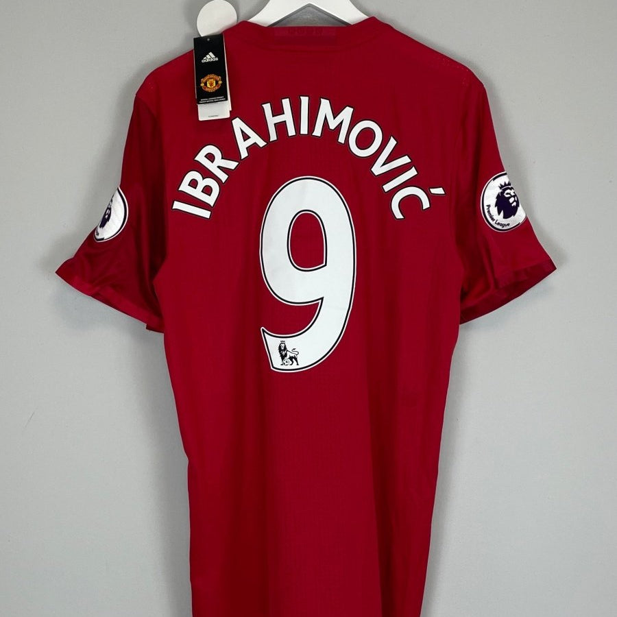 2016/17 MANCHESTER UNITED IBRAHIMOVIC 9 *BNWT* AUTHENTIC HOME SHIRT (XL) ADIDAS - Cult Kits - XL - Buy Vintage Football Shirts, Authentic Retro Football Shirts For Sale, Classic Football Shirts & Soccer Jersey