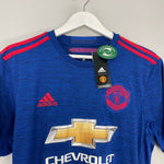 Shop 2016/17 MANCHESTER UNITED IBRAHIMOVIC #9 *BNWT* AWAY SHIRT (M) ADIDAS, classic football shirts, vintage football shirts & retro soccer jerseys at Cult Kits