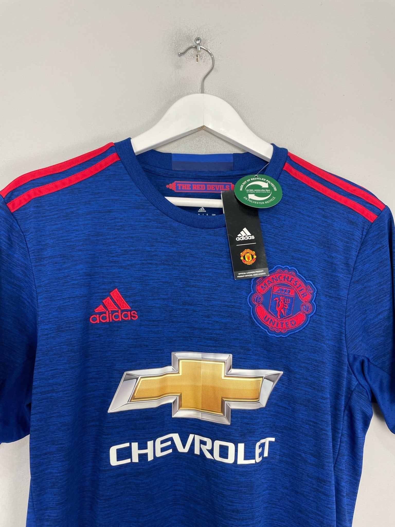 Shop 2016/17 MANCHESTER UNITED IBRAHIMOVIC #9 *BNWT* AWAY SHIRT (M) ADIDAS, classic football shirts, vintage football shirts & retro soccer jerseys at Cult Kits