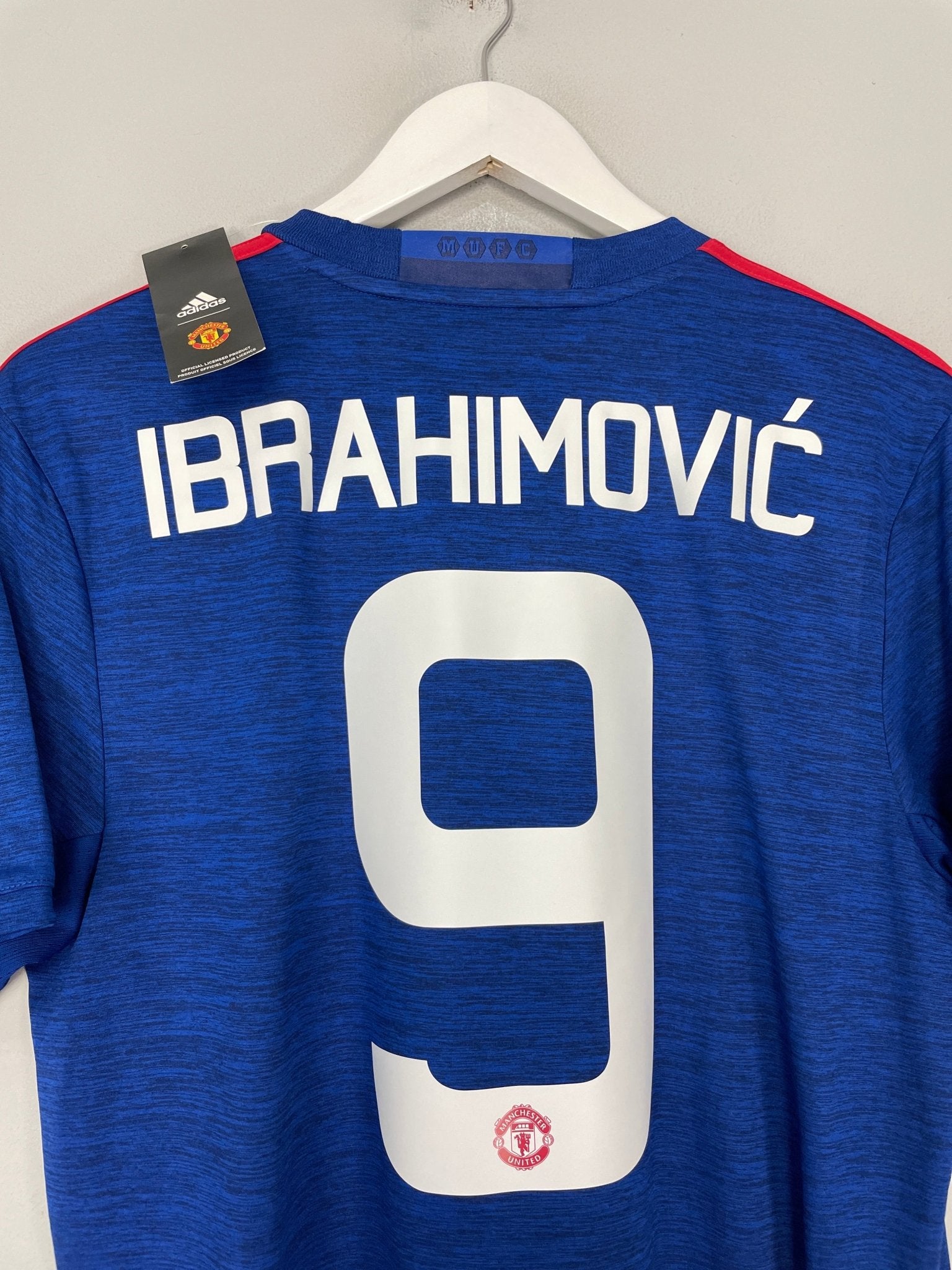 Shop 2016/17 MANCHESTER UNITED IBRAHIMOVIC #9 *BNWT* AWAY SHIRT (M) ADIDAS, classic football shirts, vintage football shirts & retro soccer jerseys at Cult Kits