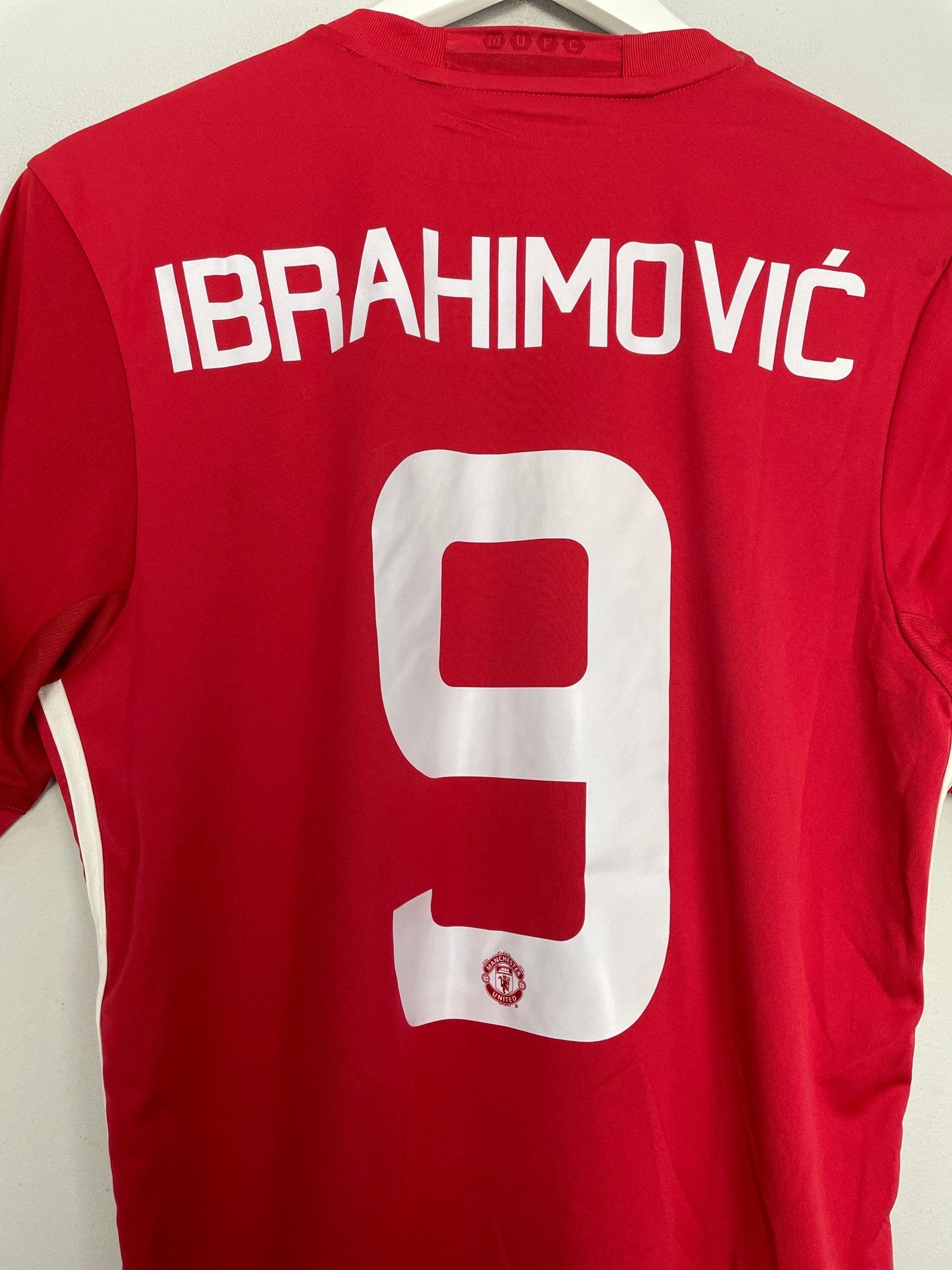 Shop 2016/17 MANCHESTER UNITED IBRAHIMOVIC #9 *EFL CUP FINAL* HOME SHIRT (M) ADIDAS, classic football shirts, vintage football shirts & retro soccer jerseys at Cult Kits