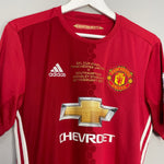 Shop 2016/17 MANCHESTER UNITED IBRAHIMOVIC #9 *EFL CUP FINAL* HOME SHIRT (M) ADIDAS, classic football shirts, vintage football shirts & retro soccer jerseys at Cult Kits