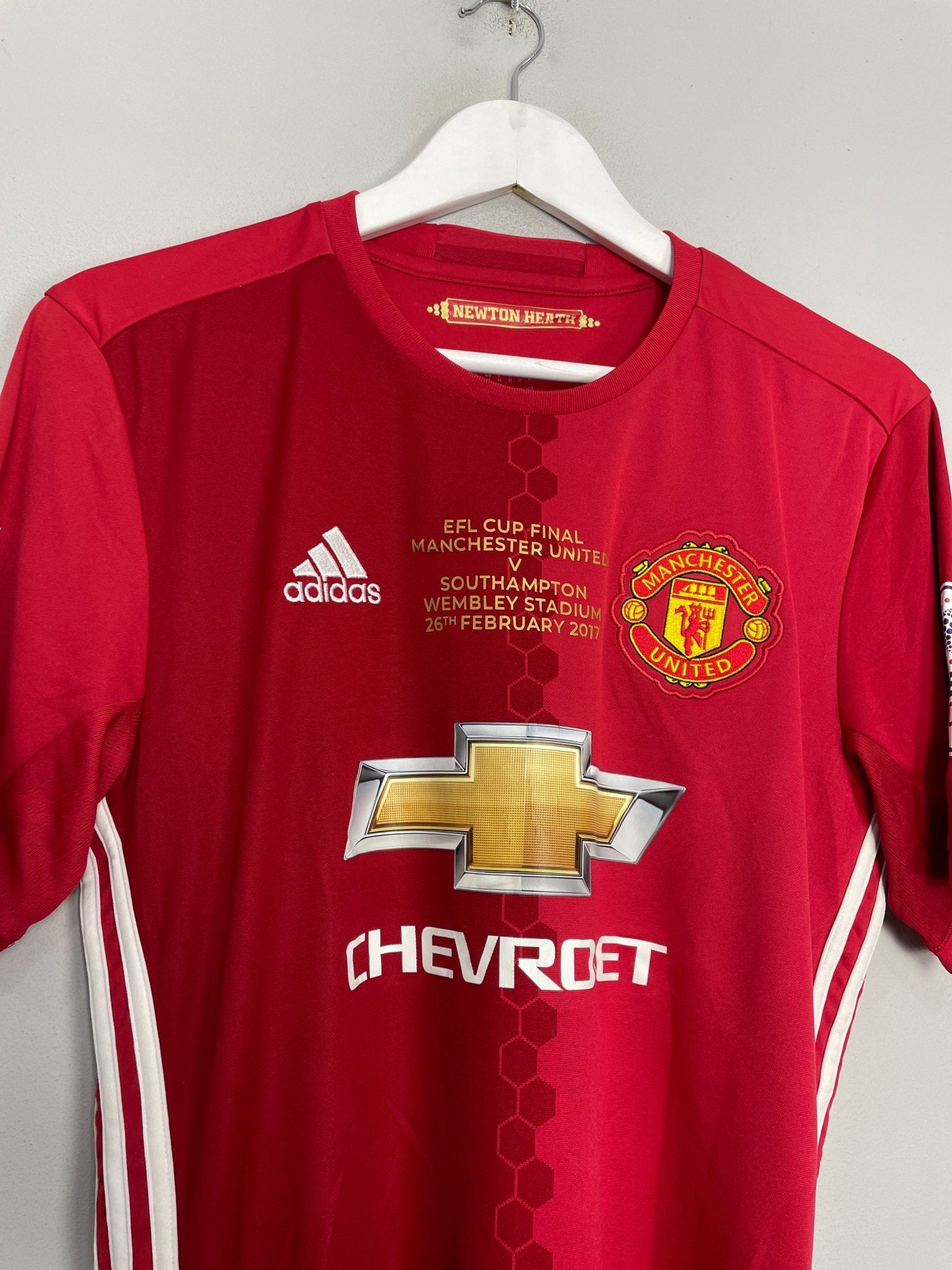 Shop 2016/17 MANCHESTER UNITED IBRAHIMOVIC #9 *EFL CUP FINAL* HOME SHIRT (M) ADIDAS, classic football shirts, vintage football shirts & retro soccer jerseys at Cult Kits