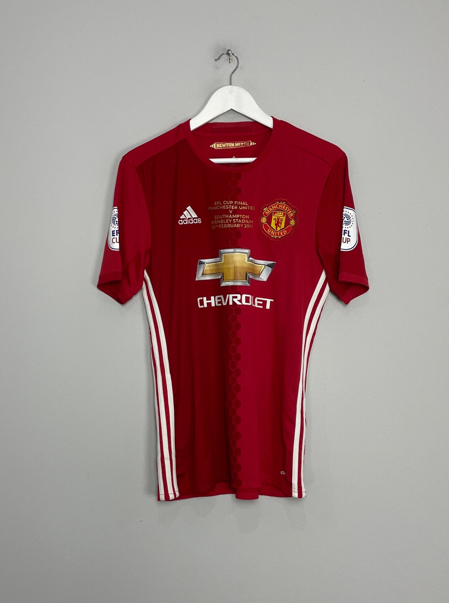 Shop 2016/17 MANCHESTER UNITED IBRAHIMOVIC #9 *EFL CUP FINAL* HOME SHIRT (M) ADIDAS, classic football shirts, vintage football shirts & retro soccer jerseys at Cult Kits