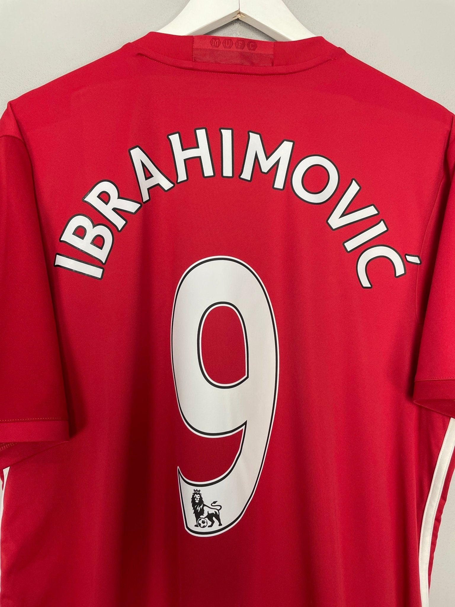 Shop 2016/17 MANCHESTER UNITED IBRAHIMOVIC #9 HOME SHIRT (XL) ADIDAS, classic football shirts, vintage football shirts & retro soccer jerseys at Cult Kits
