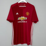 Shop 2016/17 MANCHESTER UNITED IBRAHIMOVIC #9 HOME SHIRT (XL) ADIDAS, classic football shirts, vintage football shirts & retro soccer jerseys at Cult Kits