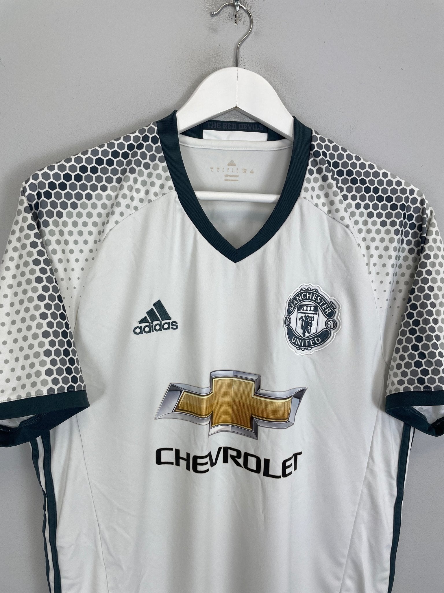 Shop 2016/17 MANCHESTER UNITED IBRAHIMOVIC #9 THIRD SHIRT (L) ADIDAS, classic football shirts, vintage football shirts & retro soccer jerseys at Cult Kits