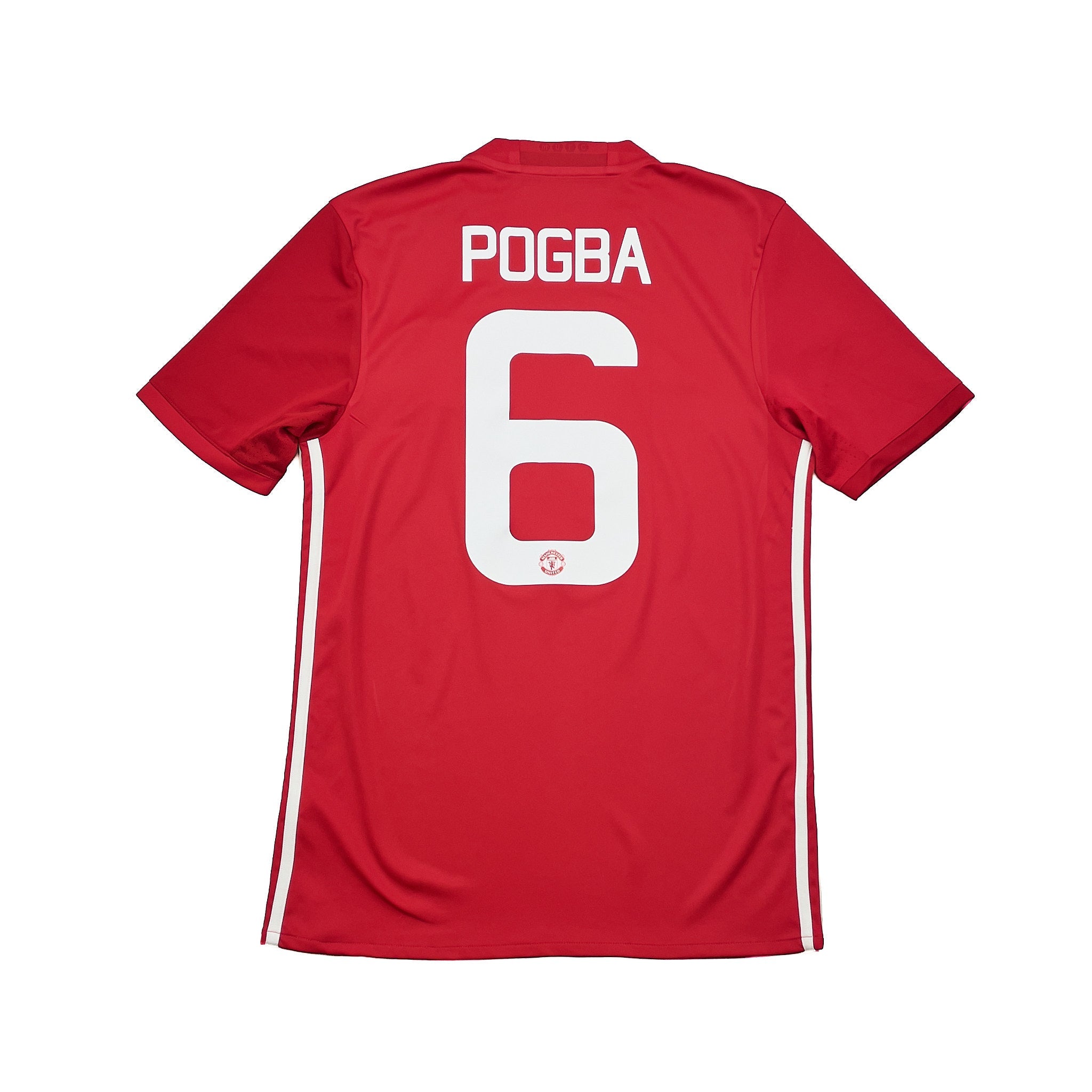 Buy 2016/17 Manchester United Pogba 6 Home Shirt (S) Adidas ~ Free worldwide shipping ~ Authentic Vintage Football Shirts from Cult Kits