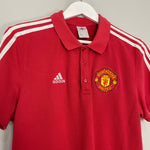 Shop 2016/17 MANCHESTER UNITED POLO SHIRT (M) ADIDAS, classic football shirts, vintage football shirts & retro soccer jerseys at Cult Kits