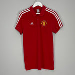 Shop 2016/17 MANCHESTER UNITED POLO SHIRT (M) ADIDAS, classic football shirts, vintage football shirts & retro soccer jerseys at Cult Kits