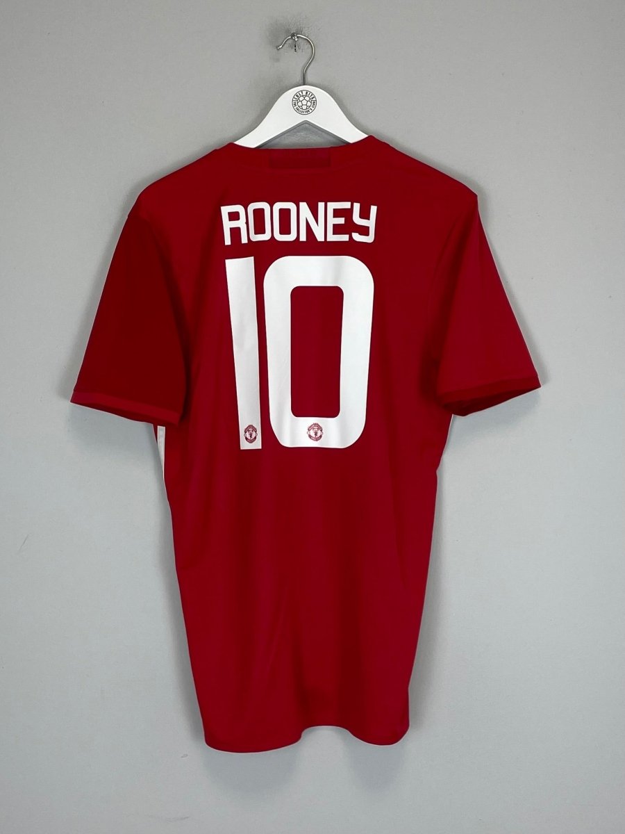2016/17 MANCHESTER UNITED ROONEY 10 HOME SHIRT (M) ADIDAS - Cult Kits - Medium - Buy Vintage Football Shirts, Authentic Retro Football Shirts For Sale, Classic Football Shirts & Soccer Jersey