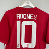 2016/17 MANCHESTER UNITED ROONEY 10 HOME SHIRT (M) ADIDAS - Cult Kits - Medium - Buy Vintage Football Shirts, Authentic Retro Football Shirts For Sale, Classic Football Shirts & Soccer Jersey
