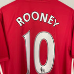 Shop 2016/17 MANCHESTER UNITED ROONEY #10 HOME SHIRT (XL) ADIDAS, classic football shirts, vintage football shirts & retro soccer jerseys at Cult Kits