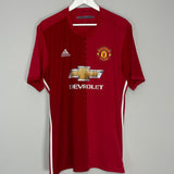 Shop 2016/17 MANCHESTER UNITED ROONEY #10 HOME SHIRT (XL) ADIDAS, classic football shirts, vintage football shirts & retro soccer jerseys at Cult Kits