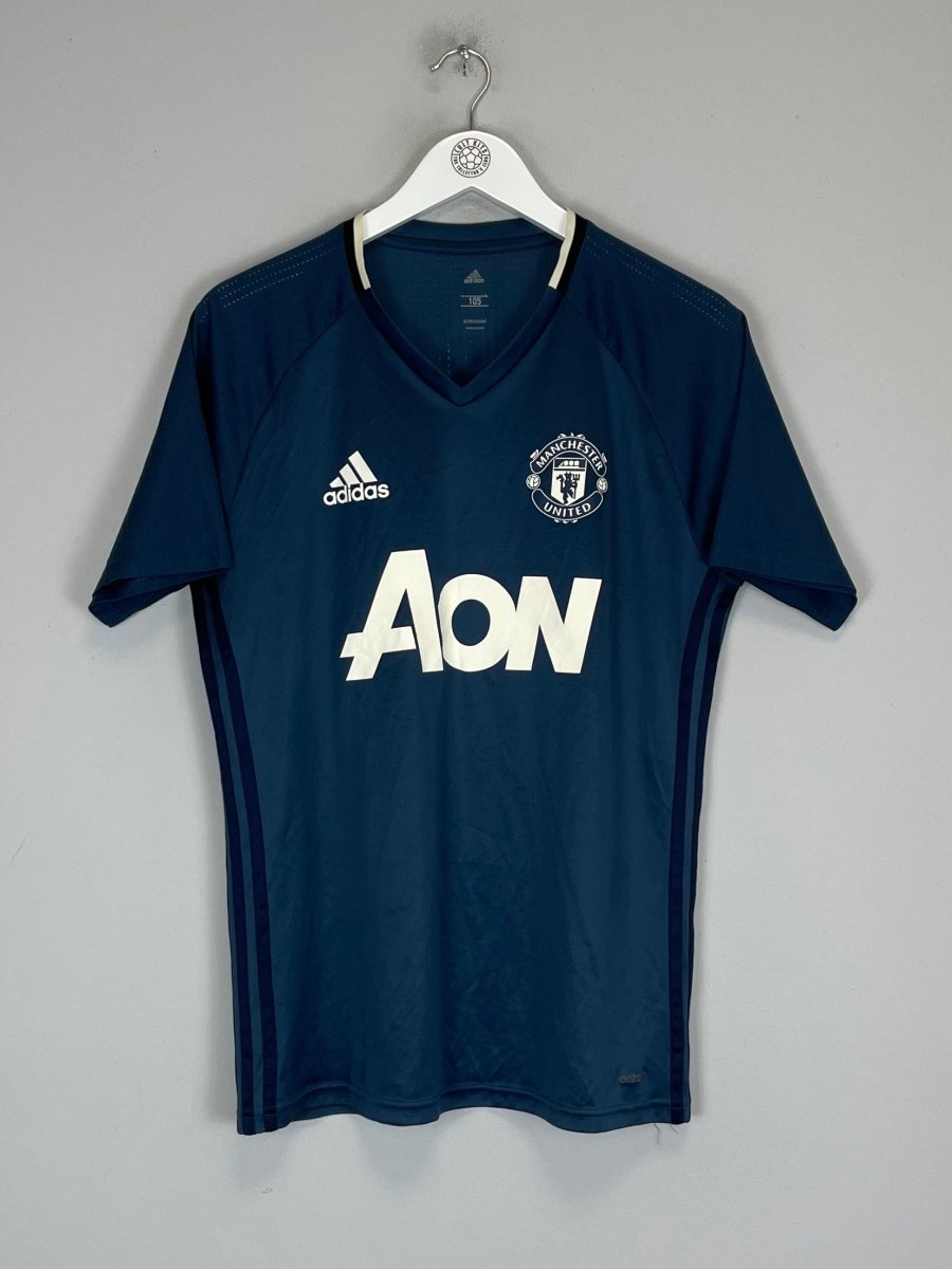 2016/17 MANCHESTER UNITED TRAINING SHIRT (M) ADIDAS - Cult Kits - Medium - Buy Vintage Football Shirts, Authentic Retro Football Shirts For Sale, Classic Football Shirts & Soccer Jersey
