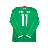 Buy 2016/17 Mexico Carlos V 11 L/S Home Shirt (M) Adidas ~ Free worldwide shipping ~ Authentic Vintage Football Shirts from Cult Kits