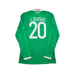 Buy 2016/17 Mexico J.Duenas 20 *Player Issue + Signed* L/S Home Shirt (L) Adidas ~ Free worldwide shipping ~ Authentic Vintage Football Shirts from Cult Kits