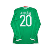 Buy 2016/17 Mexico J.Duenas 20 *Player Issue + Signed* L/S Home Shirt (L) Adidas ~ Free worldwide shipping ~ Authentic Vintage Football Shirts from Cult Kits