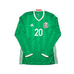 Buy 2016/17 Mexico J.Duenas 20 *Player Issue + Signed* L/S Home Shirt (L) Adidas ~ Free worldwide shipping ~ Authentic Vintage Football Shirts from Cult Kits
