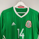 Shop 2016/17 MEXICO J.HERNANDEZ #14 L/S HOME SHIRT (XL) ADIDAS, classic football shirts, vintage football shirts & retro soccer jerseys at Cult Kits