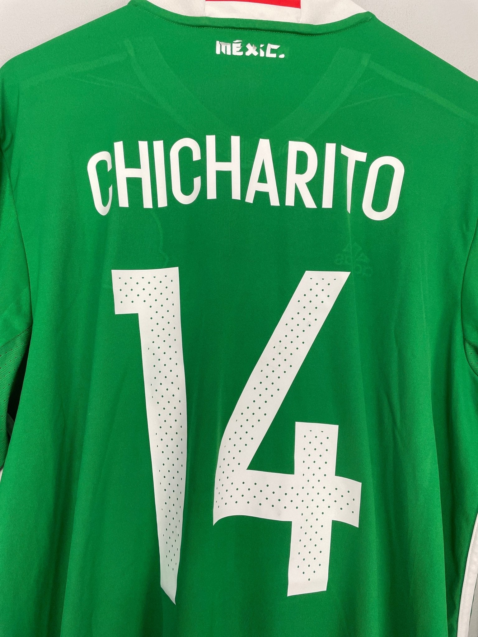 Shop 2016/17 MEXICO J.HERNANDEZ #14 L/S HOME SHIRT (XL) ADIDAS, classic football shirts, vintage football shirts & retro soccer jerseys at Cult Kits
