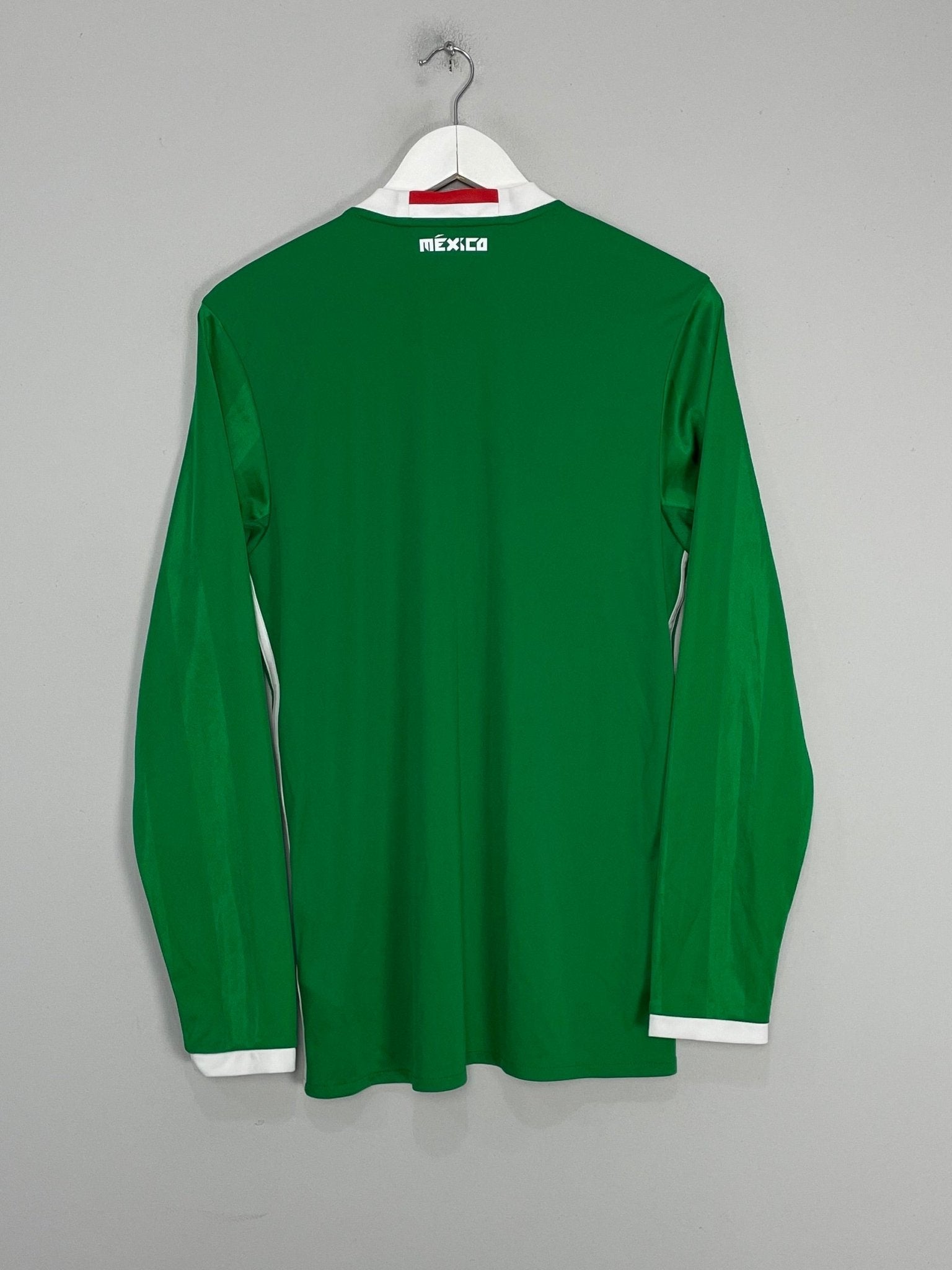 Shop 2016/17 MEXICO L/S HOME SHIRT (M) ADIDAS, classic football shirts, vintage football shirts & retro soccer jerseys at Cult Kits