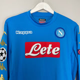 Shop 2016/17 NAPOLI HAMSIK #17 C/L L/S HOME SHIRT (XL) KAPPA, classic football shirts, vintage football shirts & retro soccer jerseys at Cult Kits