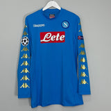 Shop 2016/17 NAPOLI HAMSIK #17 C/L L/S HOME SHIRT (XL) KAPPA, classic football shirts, vintage football shirts & retro soccer jerseys at Cult Kits