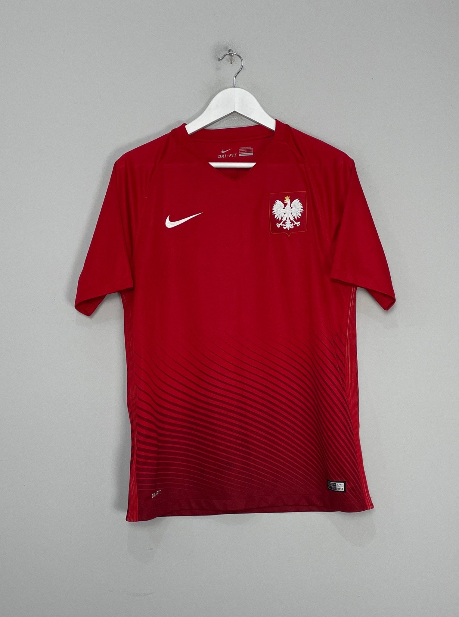 Shop 2016/17 POLAND AWAY SHIRT (M) NIKE, classic football shirts, vintage football shirts & retro soccer jerseys at Cult Kits
