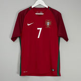 Shop 2016/17 PORTUGAL RONALDO #7 HOME SHIRT (M) NIKE, classic football shirts, vintage football shirts & retro soccer jerseys at Cult Kits