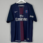 Shop 2016/17 PSG PASTORE #10 HOME SHIRT (XL) NIKE, classic football shirts, vintage football shirts & retro soccer jerseys at Cult Kits