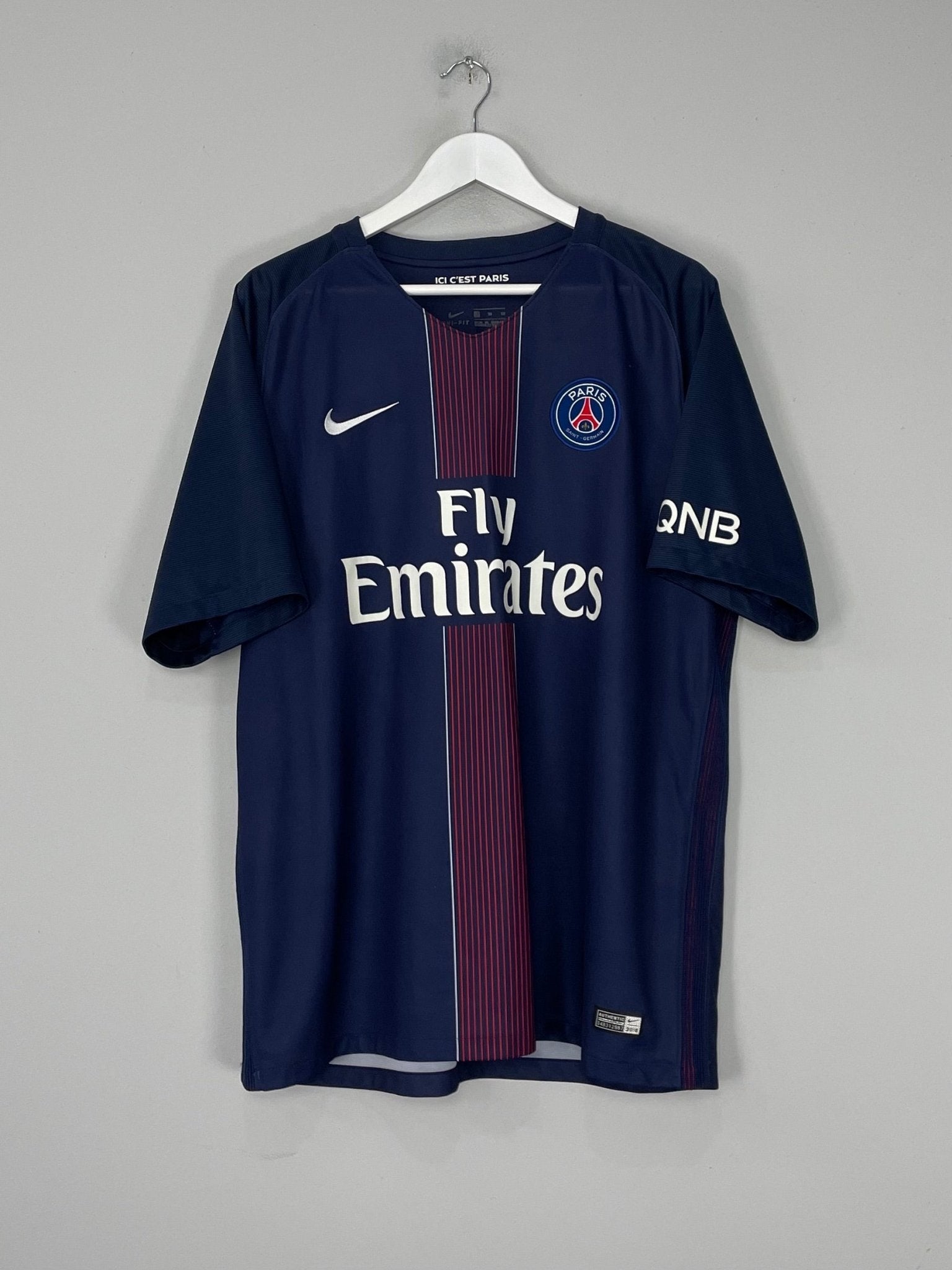 Shop 2016/17 PSG PASTORE #10 HOME SHIRT (XL) NIKE, classic football shirts, vintage football shirts & retro soccer jerseys at Cult Kits