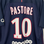 Shop 2016/17 PSG PASTORE #10 HOME SHIRT (XL) NIKE, classic football shirts, vintage football shirts & retro soccer jerseys at Cult Kits