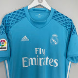 Shop 2016/17 REAL MADRID GK SHIRT (M) ADIDAS, classic football shirts, vintage football shirts & retro soccer jerseys at Cult Kits