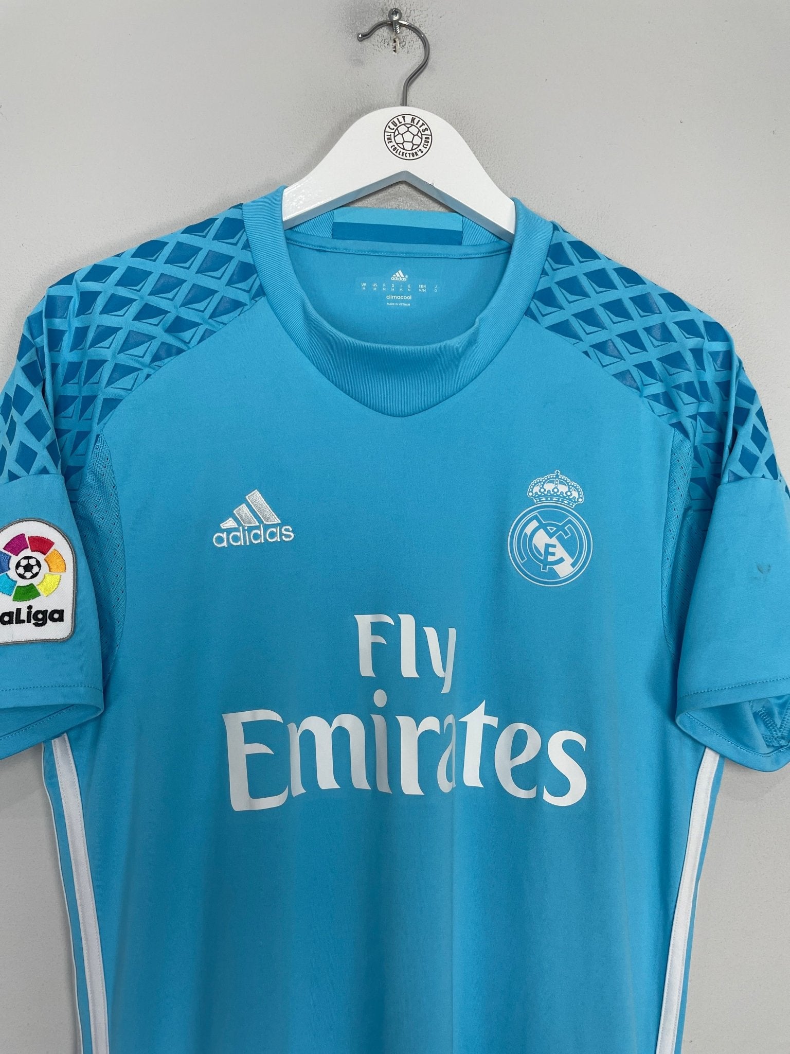 Shop 2016/17 REAL MADRID GK SHIRT (M) ADIDAS, classic football shirts, vintage football shirts & retro soccer jerseys at Cult Kits