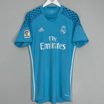 Shop 2016/17 REAL MADRID GK SHIRT (M) ADIDAS, classic football shirts, vintage football shirts & retro soccer jerseys at Cult Kits